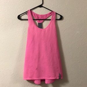 Breathable Pink Under Armour Workout Tank Top
